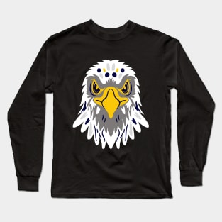 bird artistic face Long Sleeve T-Shirt